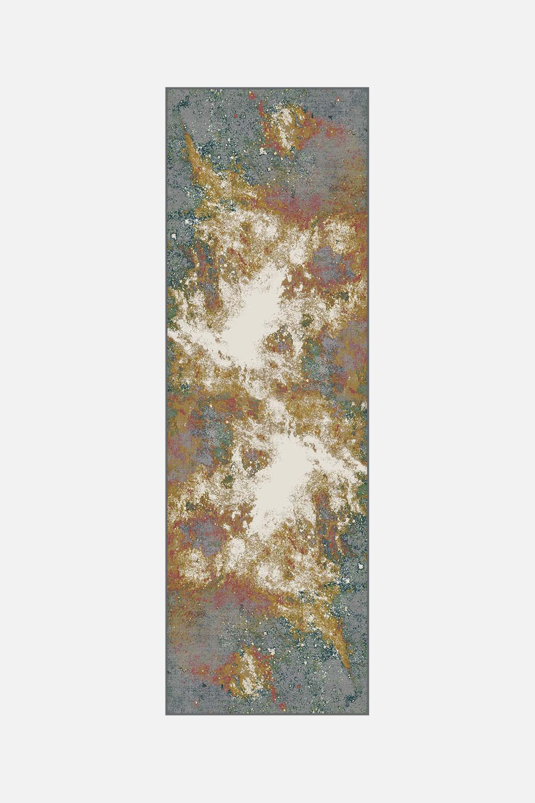 teppana-holi-galaxie-teppich-waschbarer-mehrfarben-designerteppich-gelb-orange-g image 5