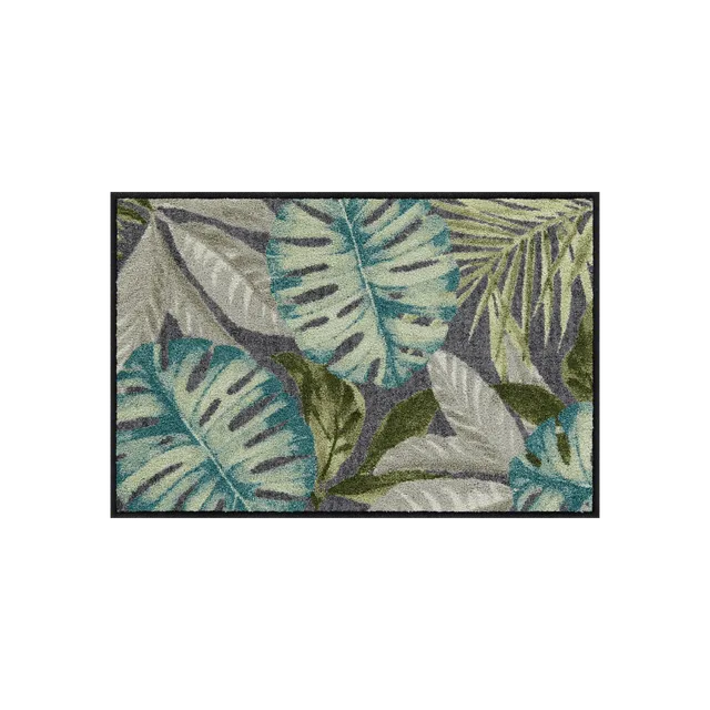 salonloewe-coco-anthrazit-eingangsmatte-50-x-75-cm-exotisches-bl-tterdesign-ruts image 1