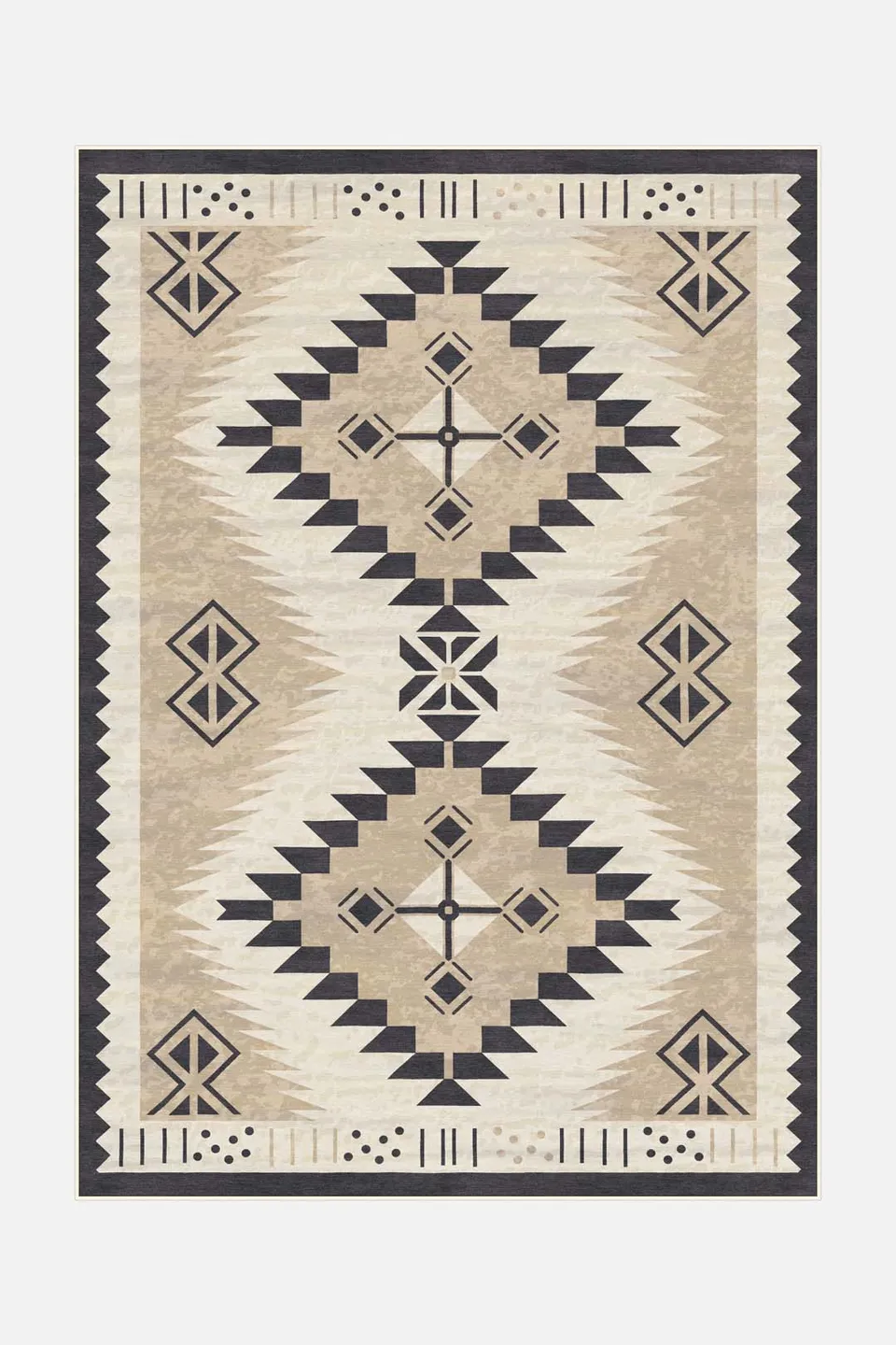 teppana-merve-sand-teppich-waschbarer-marokko-teppich image 1