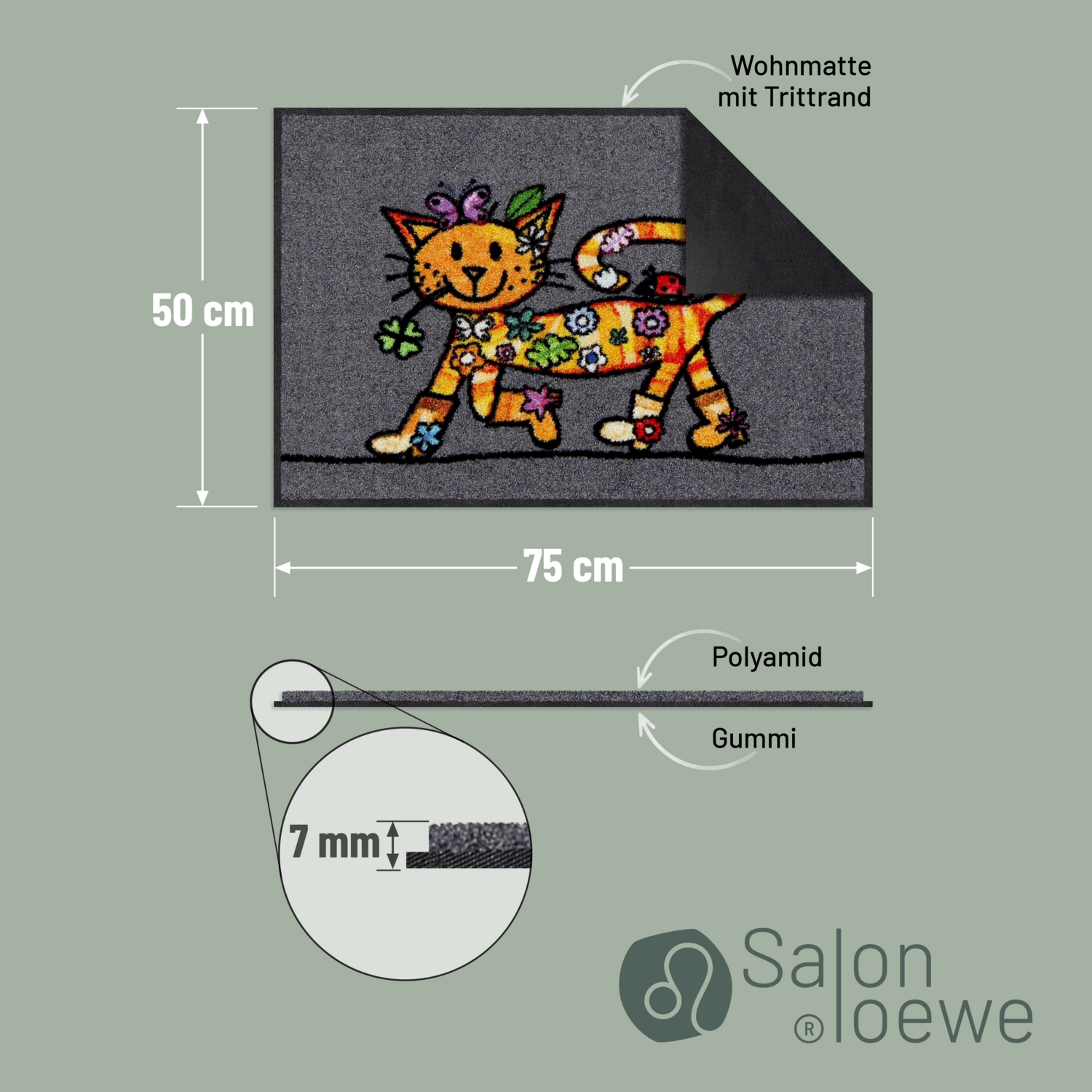 salonloewe-funky-cat-eingangsmatte-50-x-75-cm-waschbare-schmutzfangmatte-mit-bun image 4