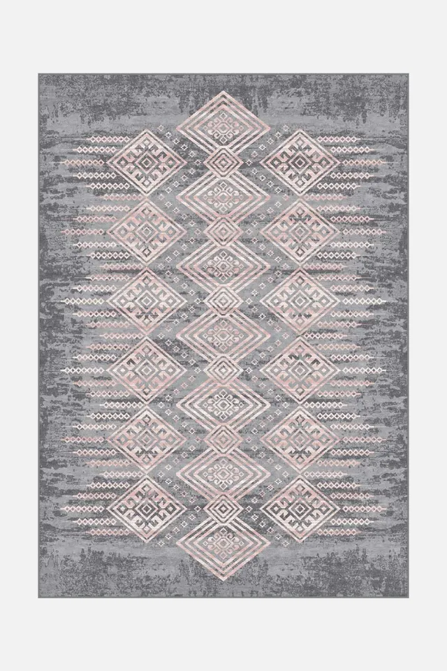 teppana-kalea-rose-teppich-waschbarer-teppich-mit-geometrischem-design-120x170-c image 1
