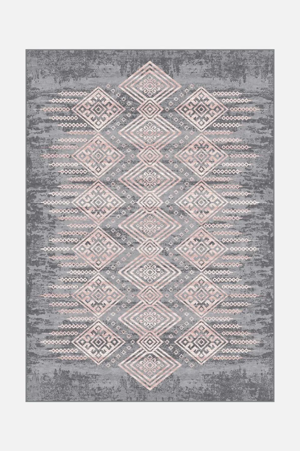 teppana-kalea-rose-teppich-waschbarer-teppich-mit-geometrischem-design-120x170-c image 1