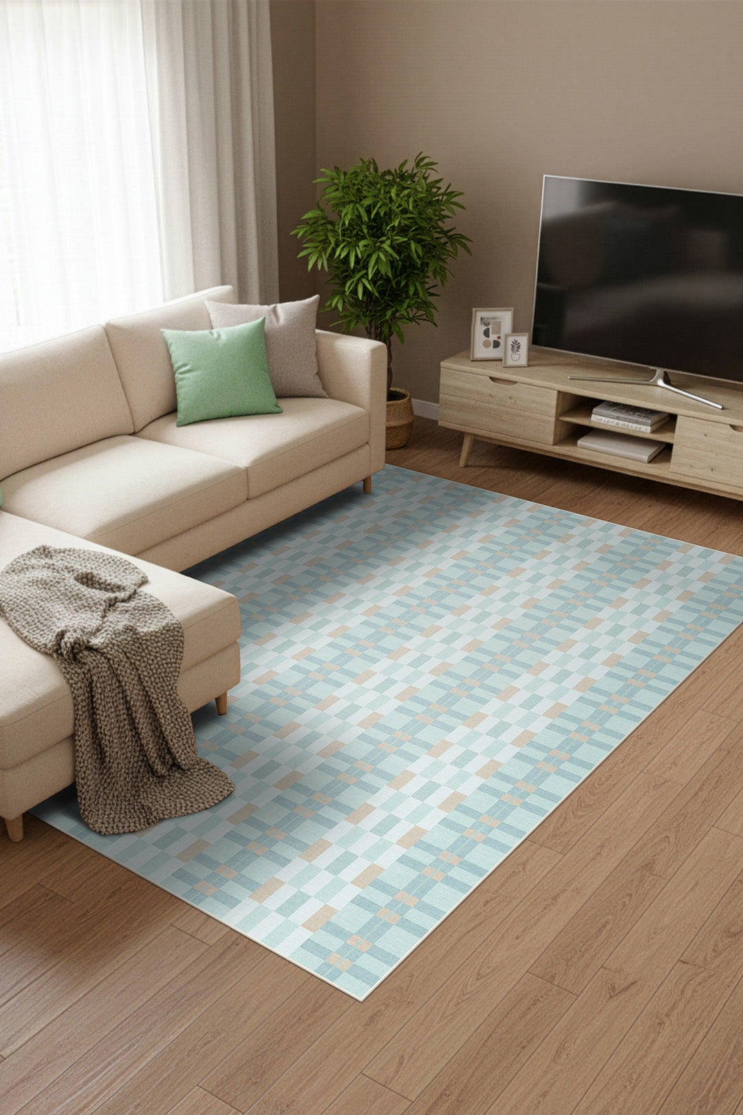 teppana-viera-mint-teppich-waschbarer-kurzflor-teppich-in-gr-n-mehrfarbig-44-50- image 4