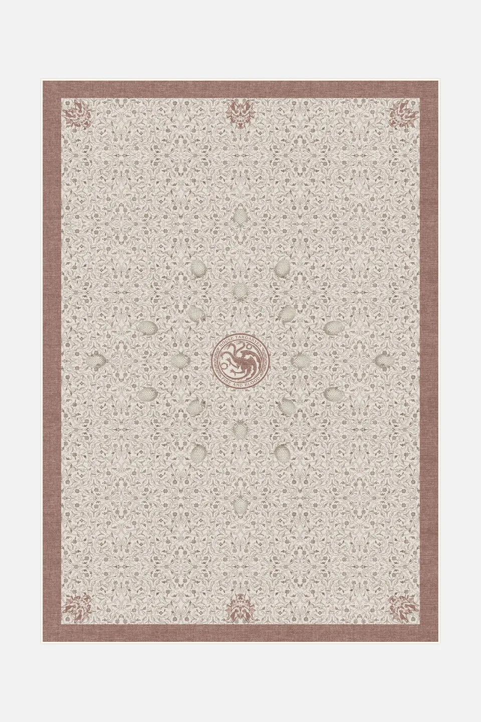 teppana-haus-targaryen-rostrot-teppich-waschbarer-indoor-teppich-game-of-thrones image 1