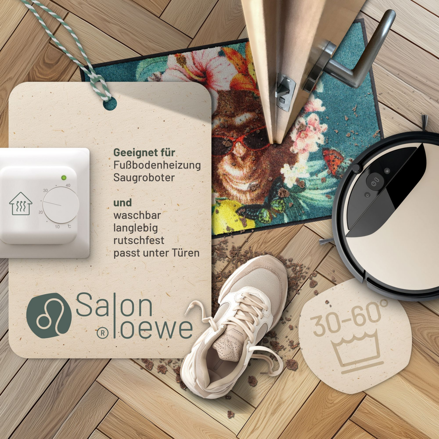 salonloewe-funky-cheetah-eingangsmatte-50-x-75-cm-waschbare-schmutzfangmatte-mit image 3