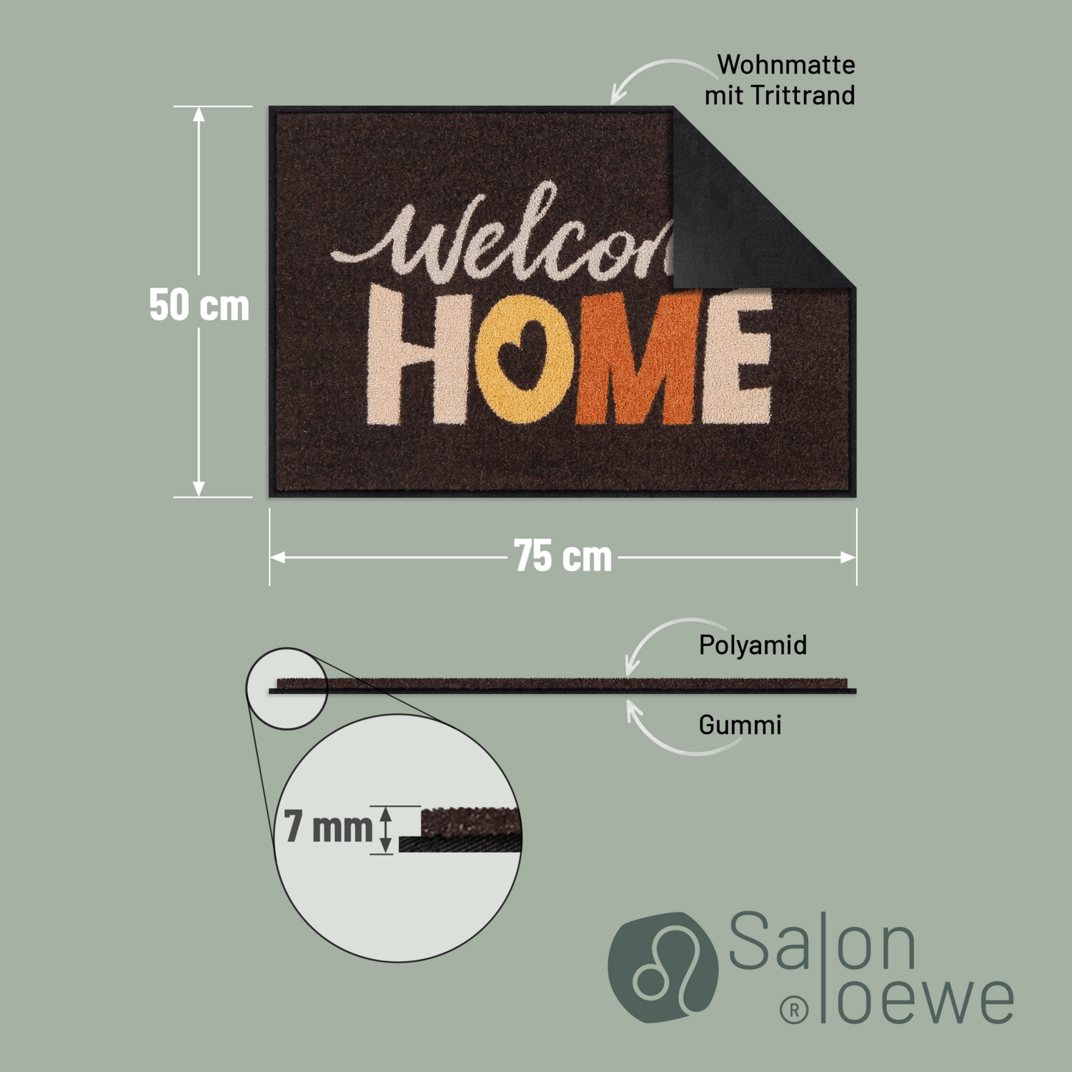 salonloewe-homecoming-brown-eingangsmatte-50-x-75-cm-waschbare-fu-matte-mit-welc image 4