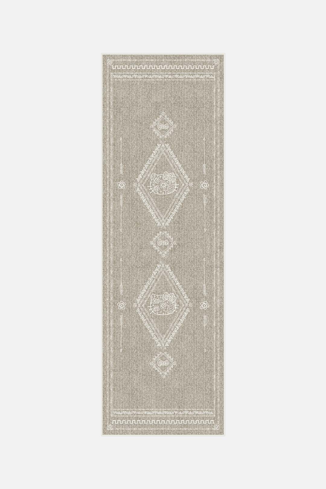 teppana-hello-kitty-tribal-taupe-teppich-waschbarer-kinder-indoor-teppich-in-tau image 5