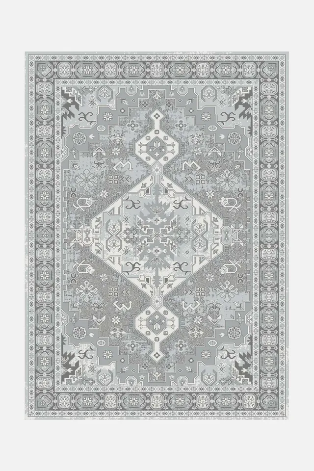 teppana-keivan-platin-teppich-waschbarer-perser-teppich-inkl-matte image 1