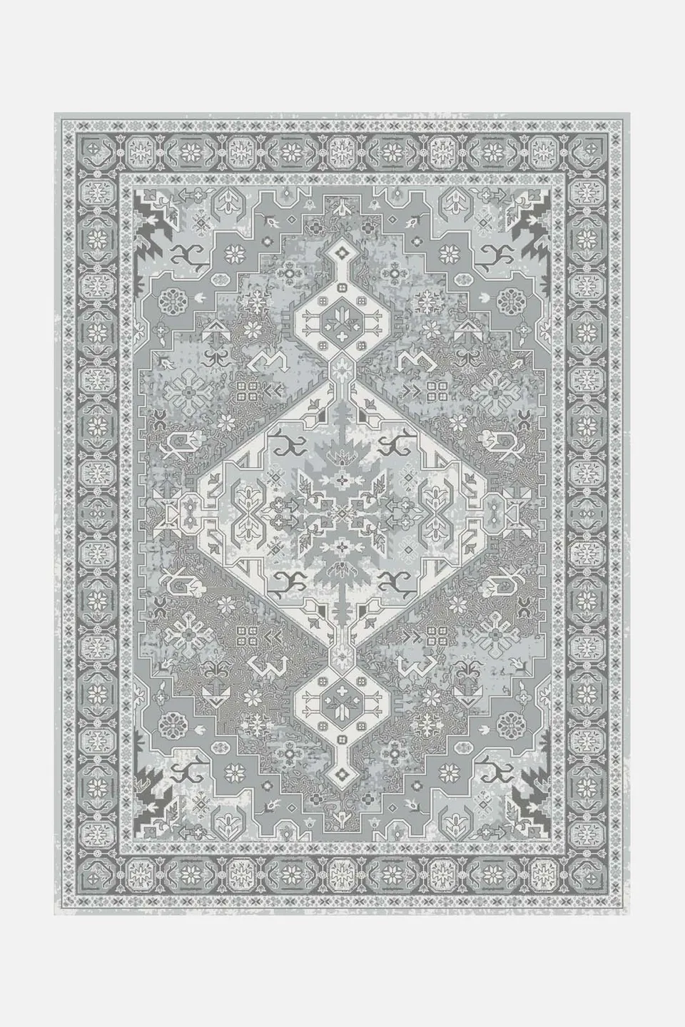 teppana-keivan-platin-teppich-waschbarer-perser-teppich-inkl-matte image 1