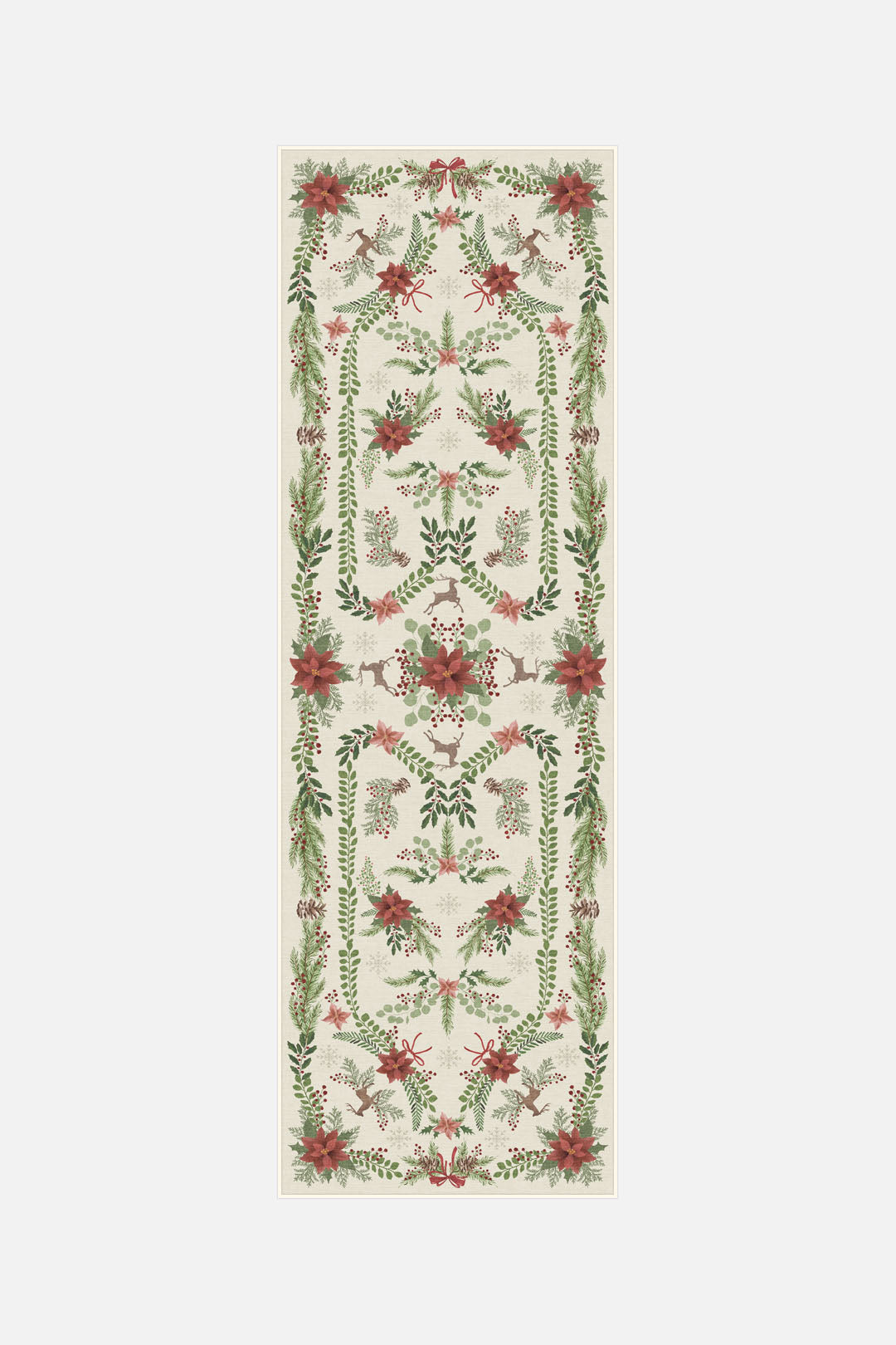 teppana-weihnachtsstern-creme-teppich-weicher-indoorteppich-mit-waschmaschinen-e image 5