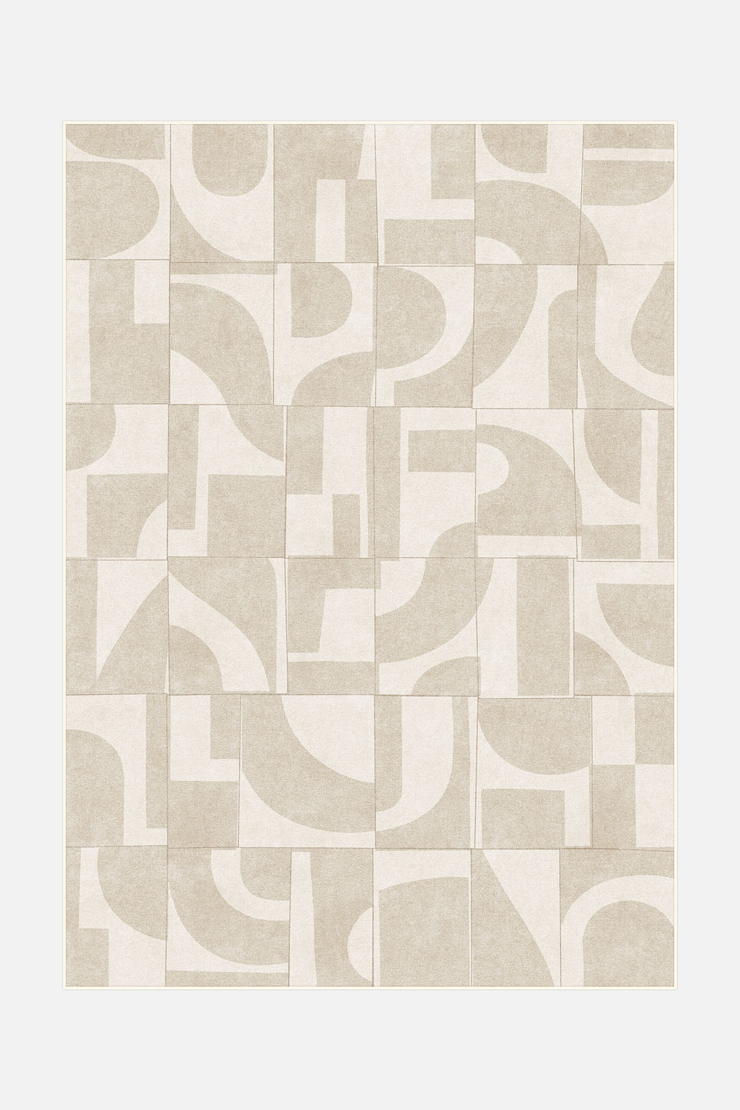 teppana-vika-beige-teppich-waschbarer-geometrischer-teppich image 1