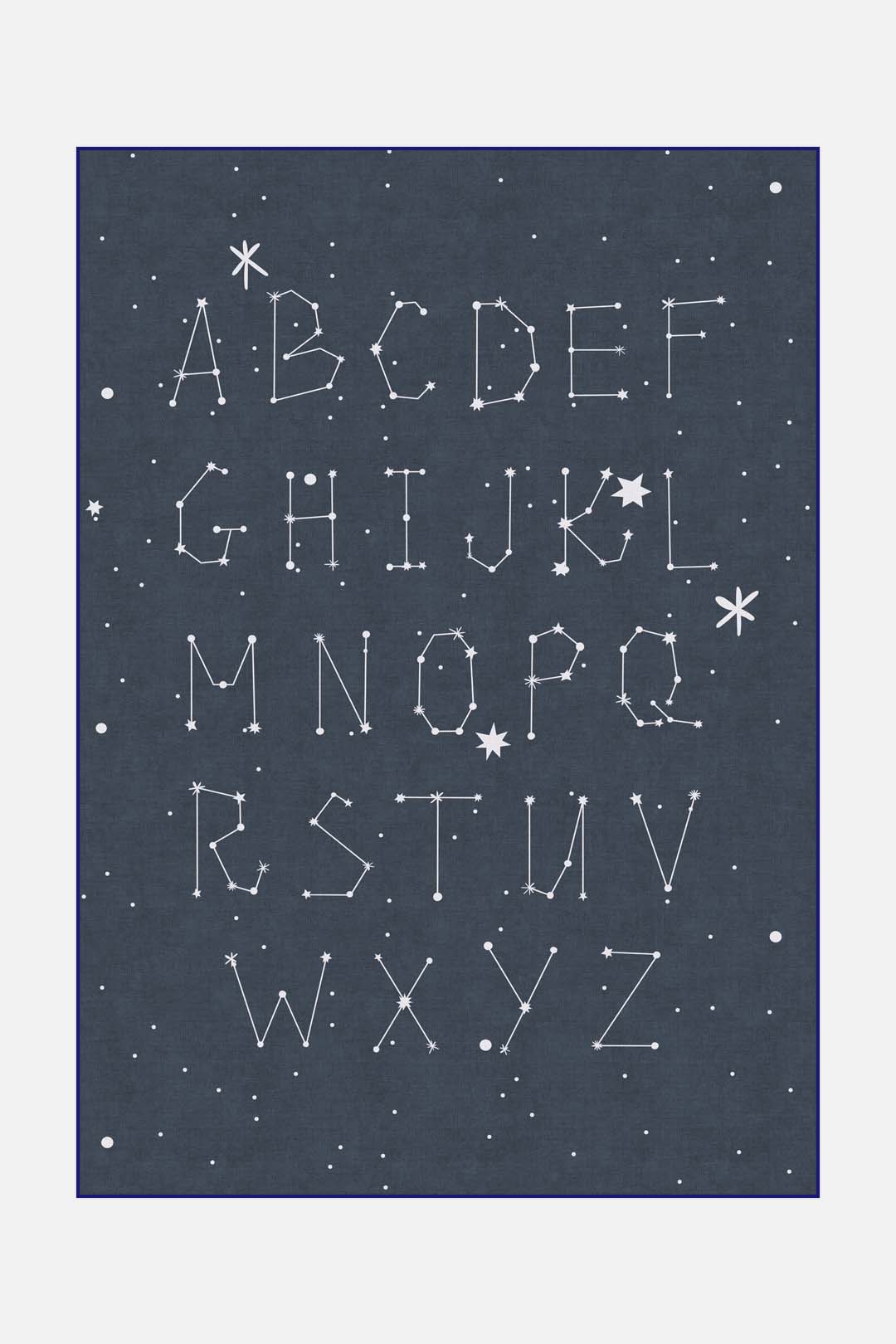 teppana-stern-alphabet-teppich-waschbarer-kinderteppich-mit-sternen-und-alphabet image 1