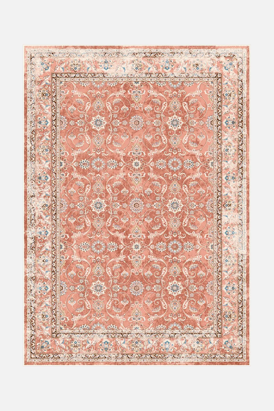 teppana-persisch-karneol-teppich-waschbarer-klassiker-teppich-im-persischen-stil image 1