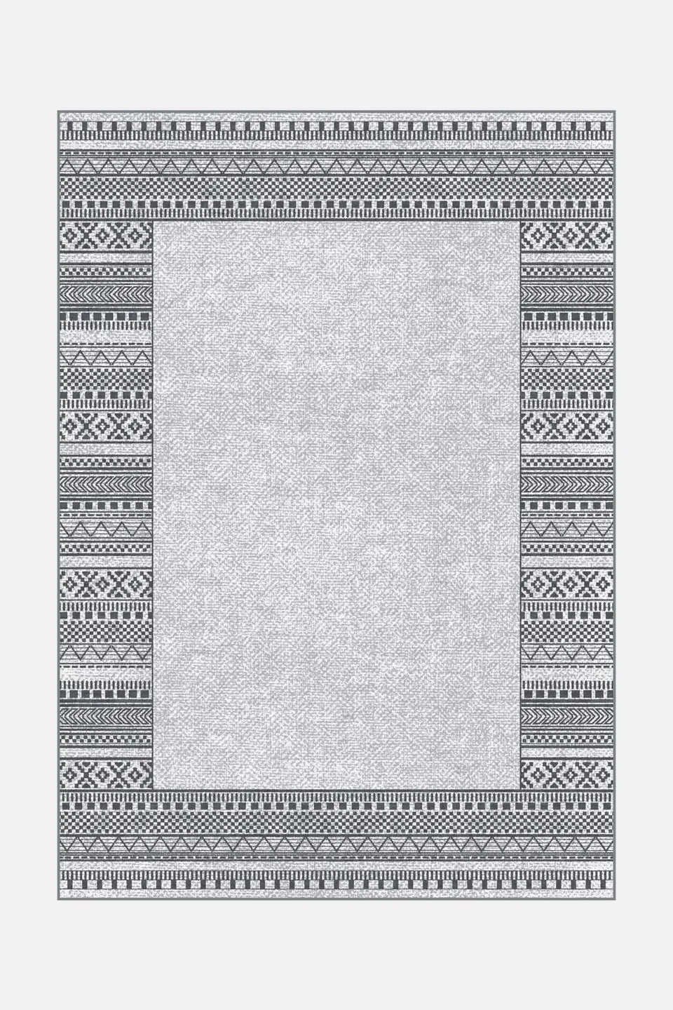 teppana-naila-flint-teppich-waschbarer-indoor-teppich-grau-geometrisch-modern image 1