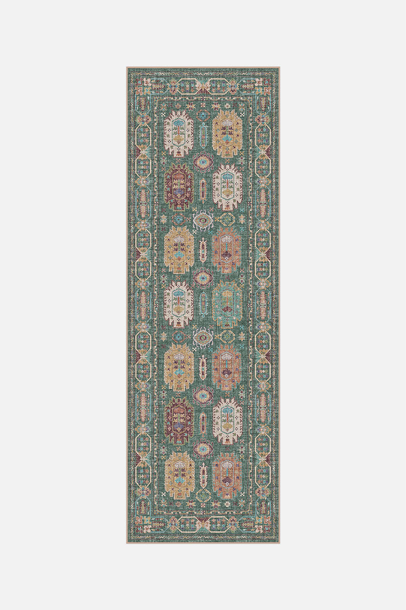 teppana-farah-malachit-teppich-waschbarer-indoor-teppich-geometrisches-boho-desi image 5