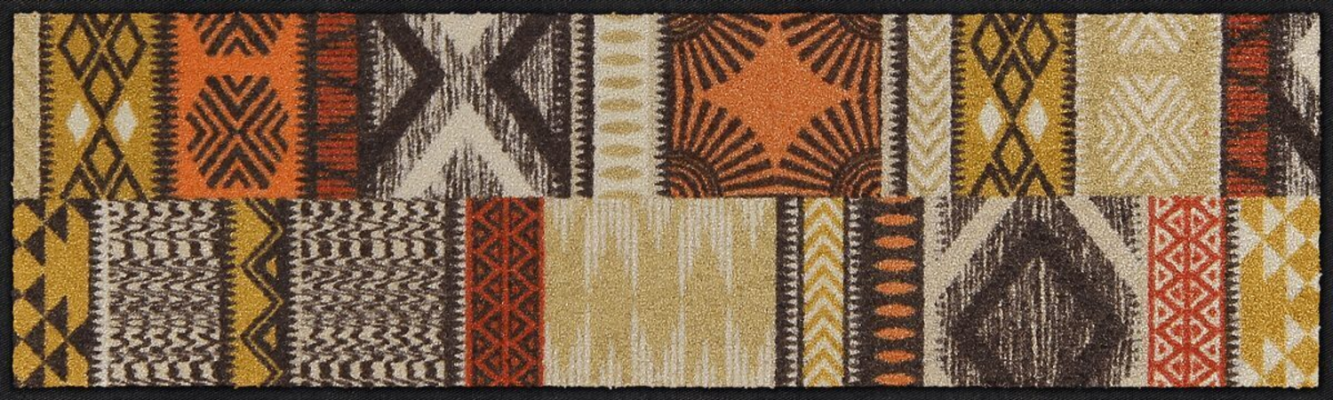 salonloewe-ethno-patch-teppich-30-x-100-cm-exotischer-l-ufer-mit-geometrischem-m image 1