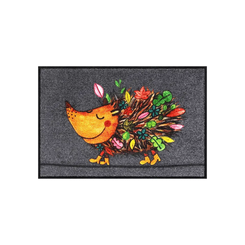 salonloewe-funky-hedgy-eingangsmatte-50-x-75-cm-waschbare-schmutzfangmatte-mit-i image 1