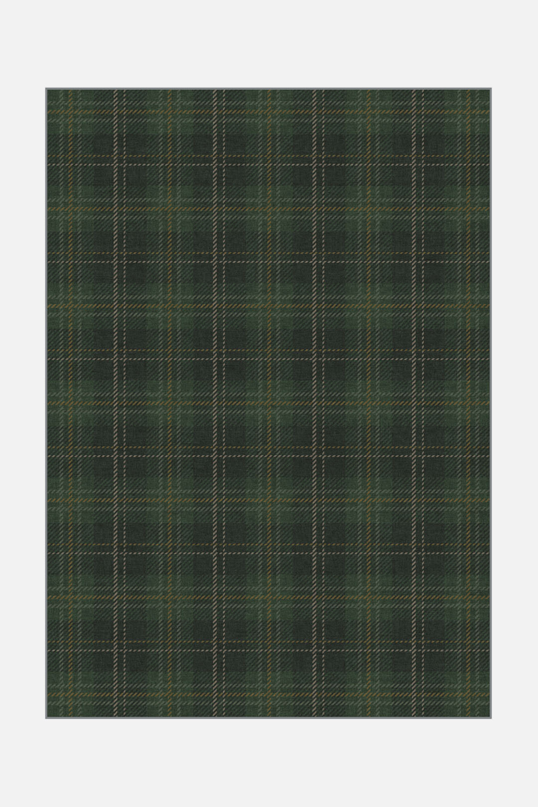 teppana-tartanmuster-nadelwald-teppich-waschbarer-karo-teppich-gr-n image 1