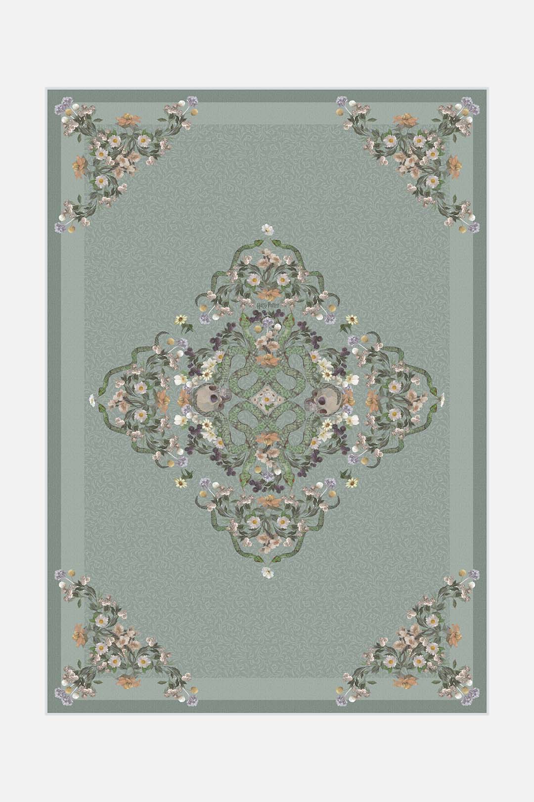 teppana-harry-potter-schlangen-salbei-teppich-waschbarer-kinderteppich-gr-n-klas image 1