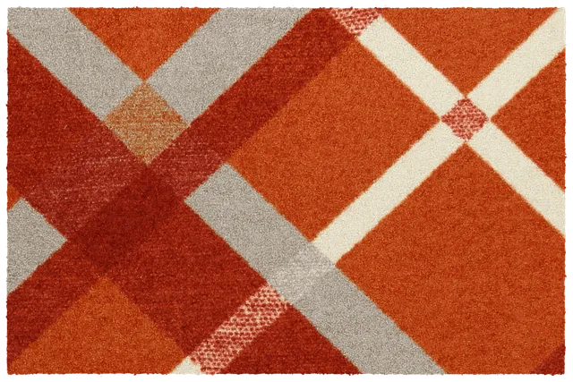 salonloewe-bente-terra-red-teppich-50-x-75-cm-waschbare-fu-matte-in-terrakotta-r image 1