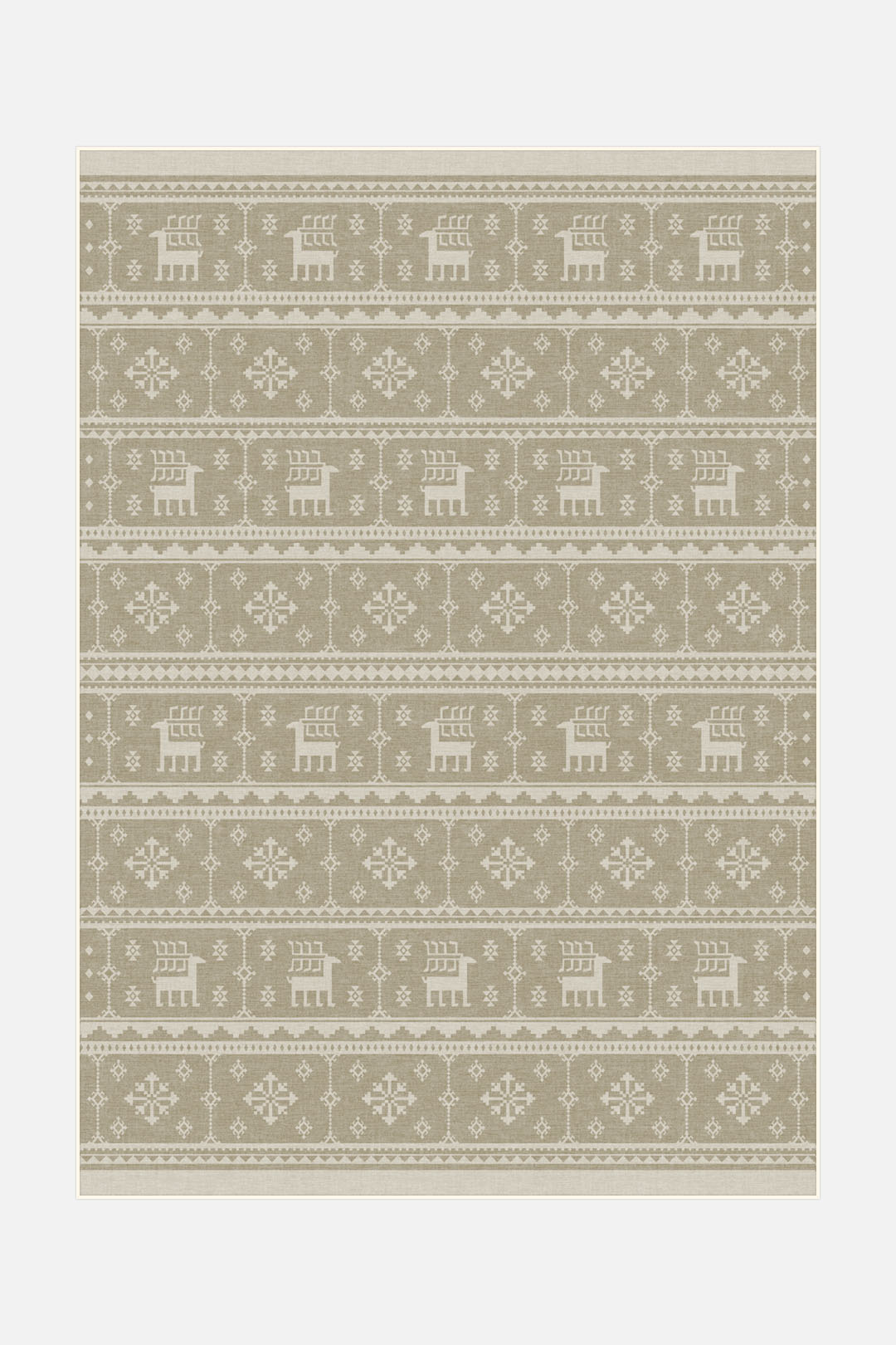 teppana-rentiere-keks-teppich-waschbarer-indoor-teppich-beige-geometrisch image 1