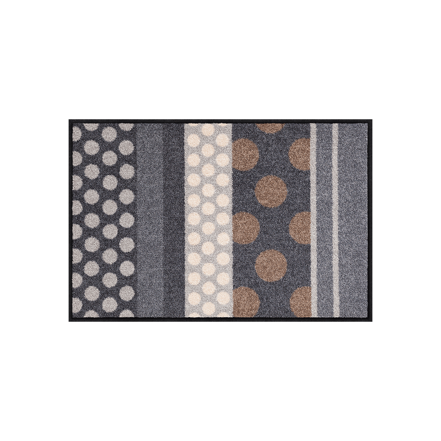salonloewe-glamour-dots-grau-teppich-50-x-75-cm-waschbarer-l-ufer-rutschfest image 1