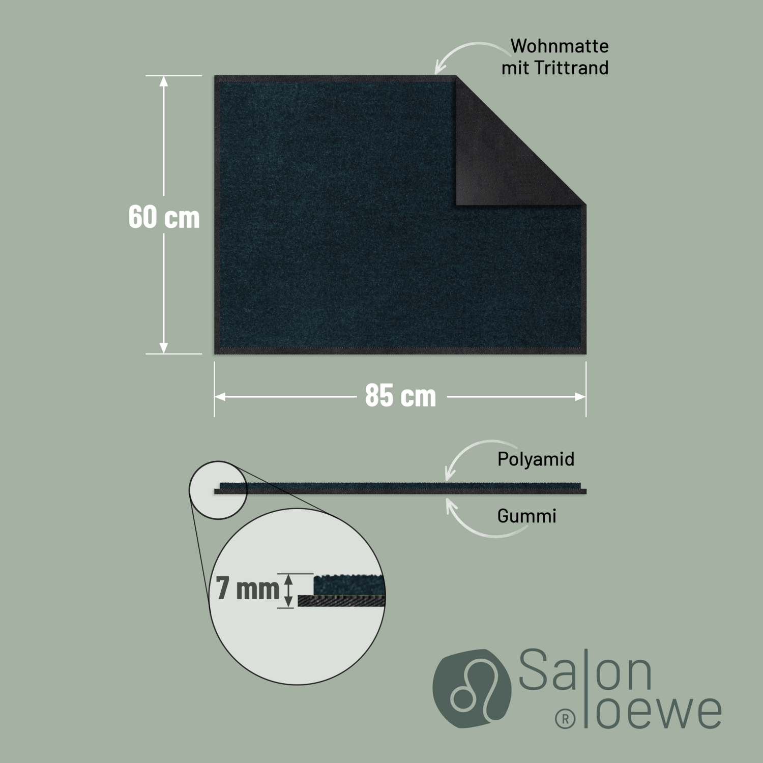 salonloewe-blaupetrol-halb-rund-60-x-85-cm-waschbare-schmutzfangmatte-im-meliert image 3