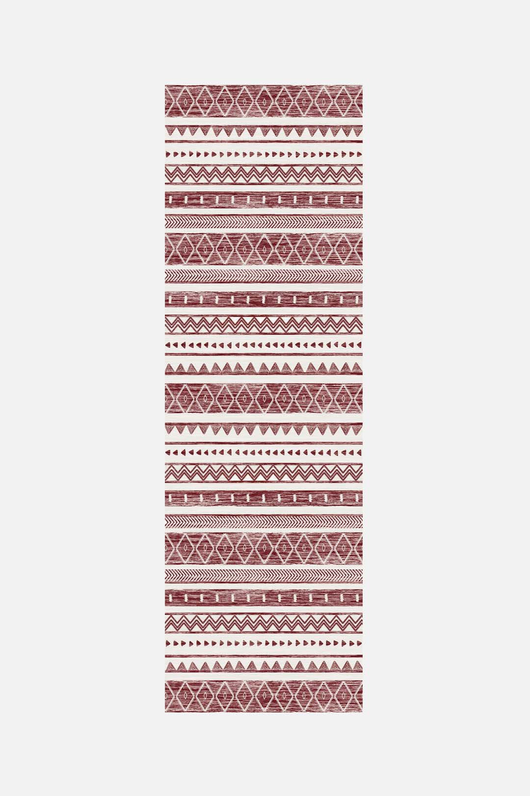 teppana-ikat-maroon-waschbarer-teppich-boho-marokkanisch image 5
