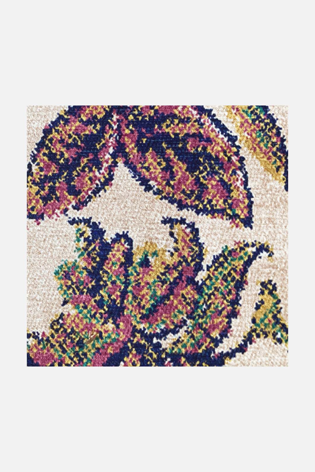 teppana-elinja-lila-teppich-waschbarer-indoor-teppich-mit-blumenmuster-lila-beig image 3