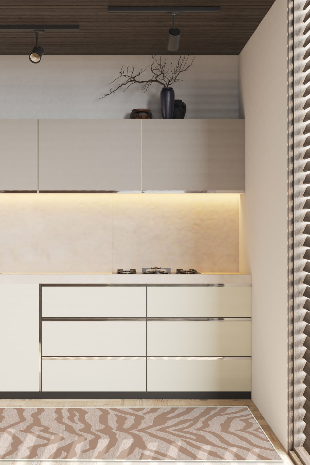 teppana-zebra-sand-teppich-waschbarer-teppich-im-modernen-boho-design-beige-natu image 8