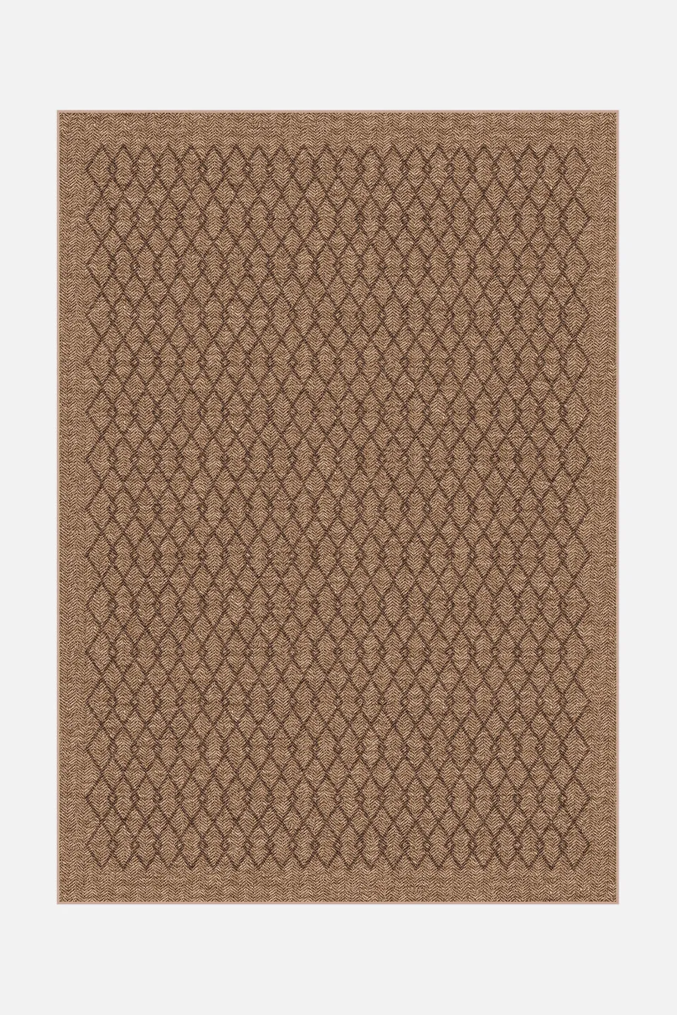 teppana-jute-haptik-maddie-mokka-teppich-waschbarer-jute-look-in-beige-natur-und image 1