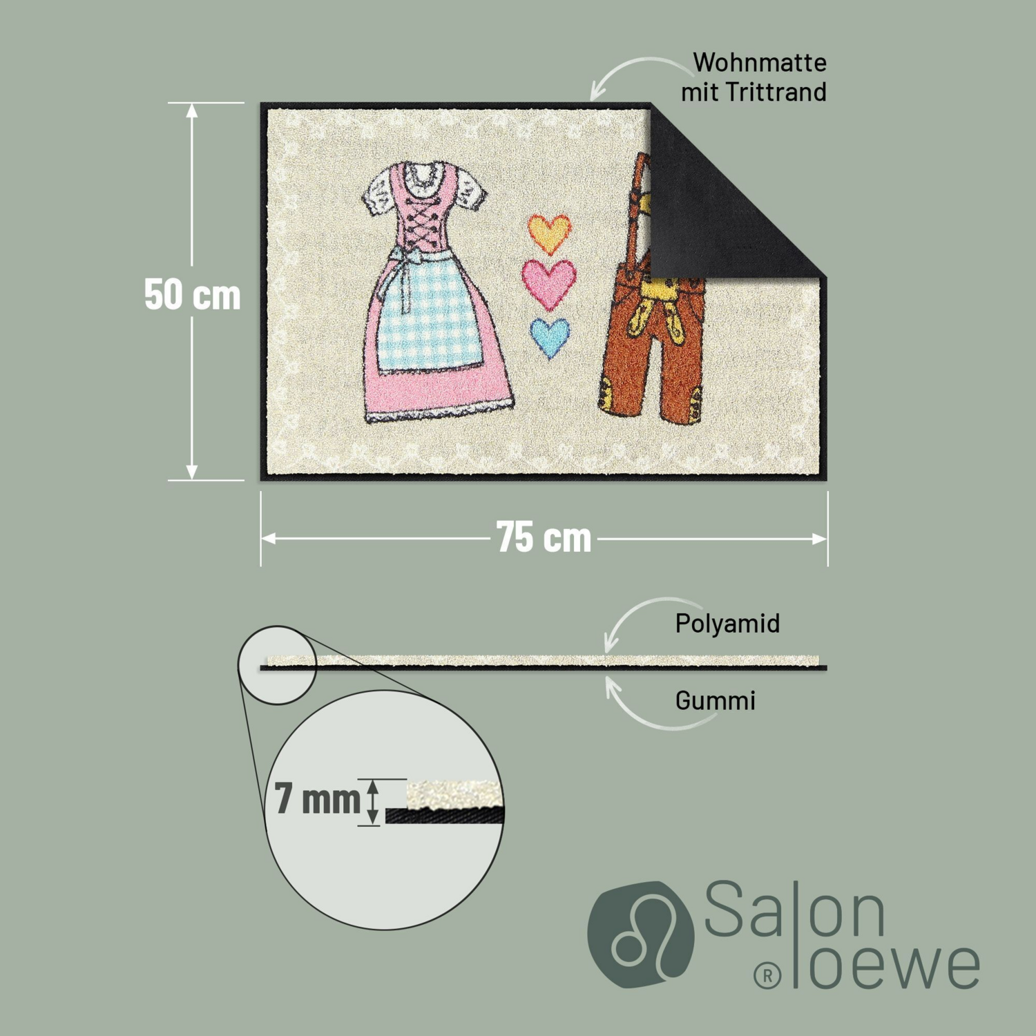 salonloewe-herzerl-spatzl-eingangsmatte-50-x-75-cm-waschbare-schmutzfangmatte-im image 4