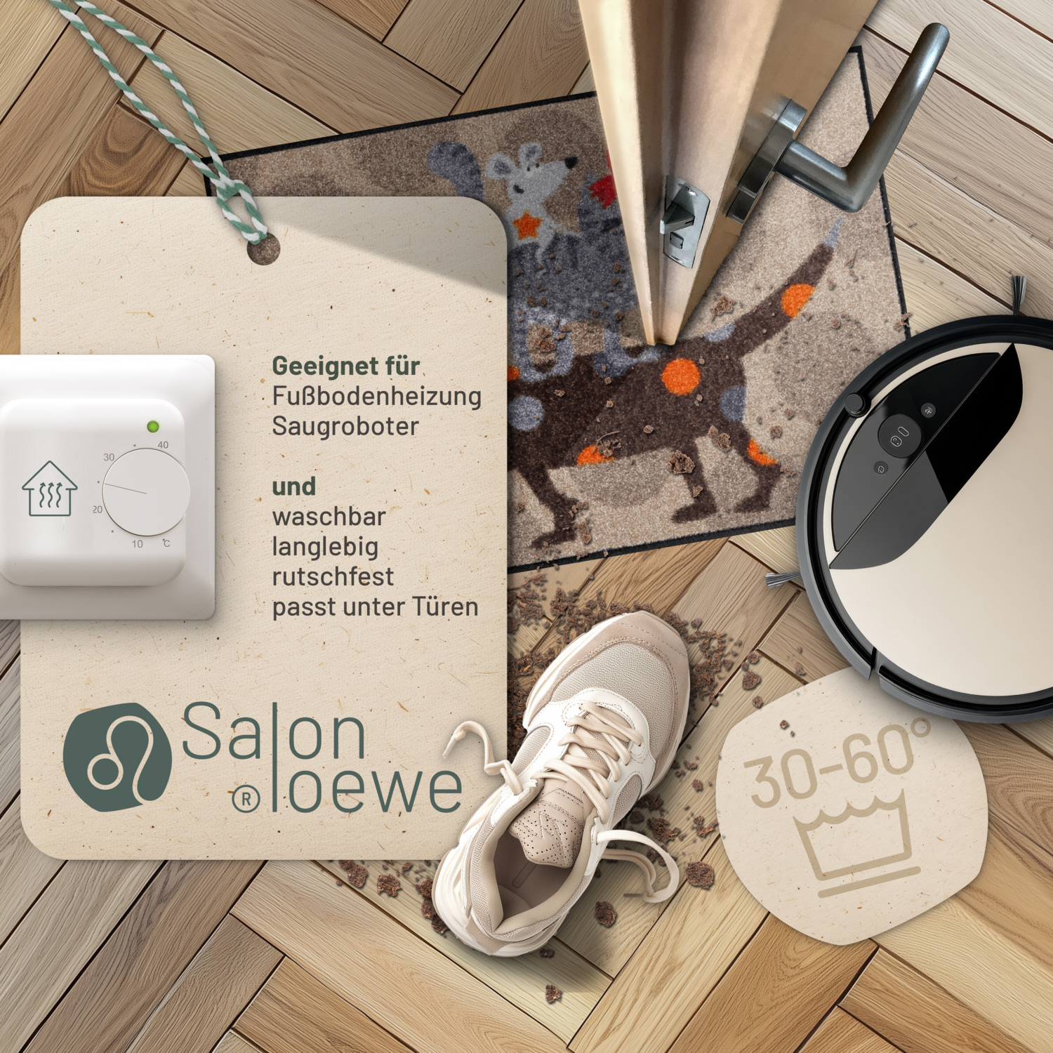 salonloewe-tierturm-eingangsmatte-50-x-75-cm-bremer-stadtmusikanten-design-wasch image 3