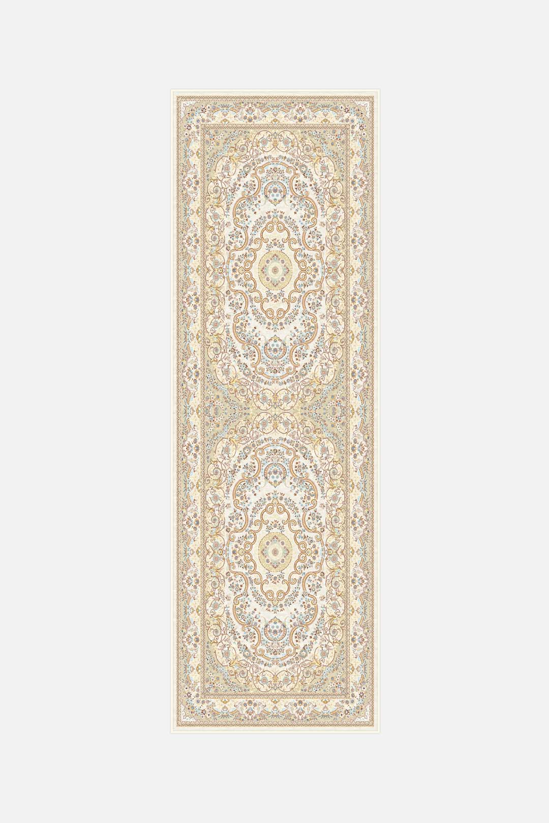 teppana-flora-beige-teppich-waschbarer-teppich-im-floralen-design-beige-natur-mi image 5