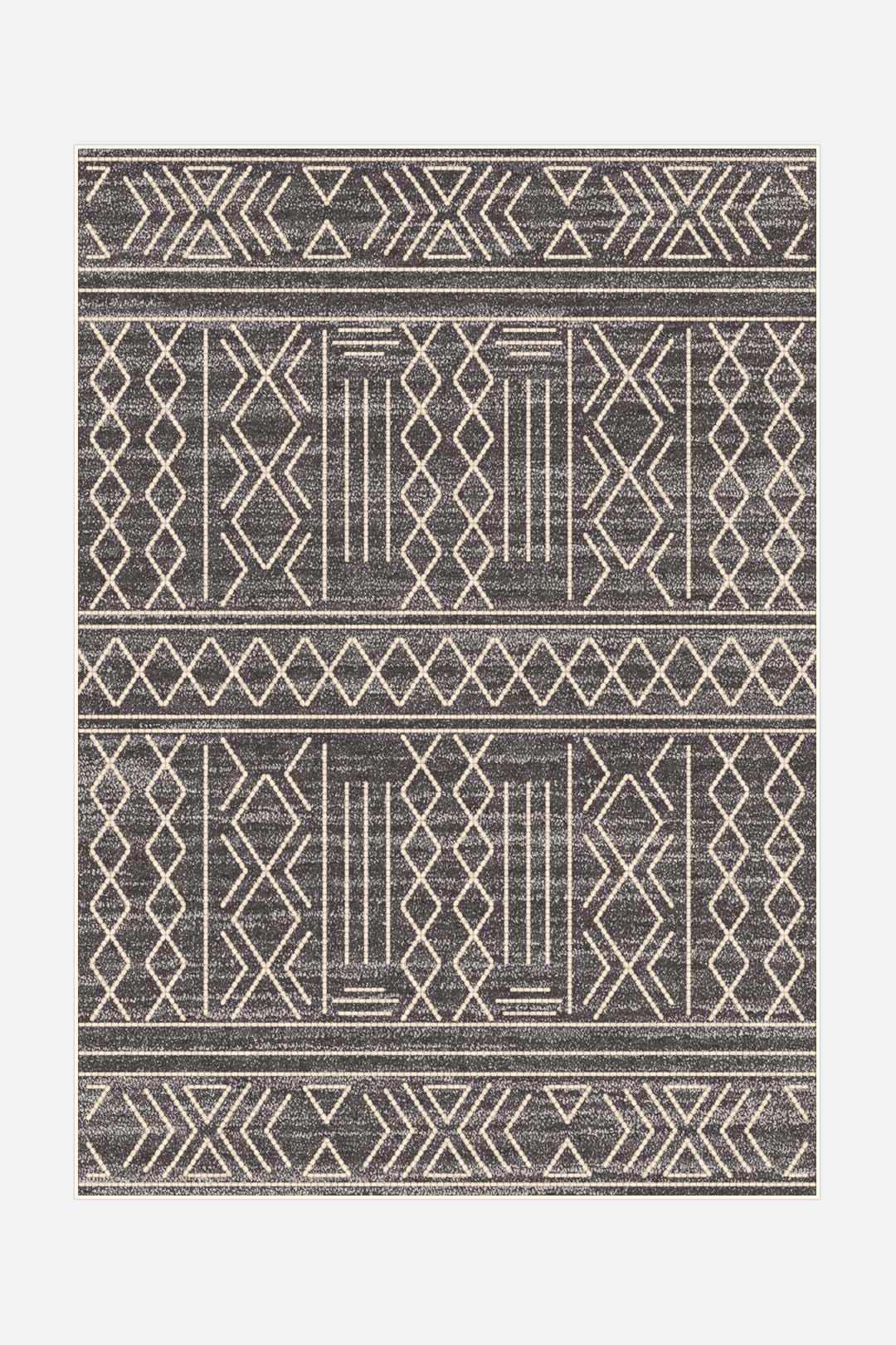 teppana-raya-graphit-teppich-waschbarer-inndoor-teppich-beige-natur-geometrisch- image 1