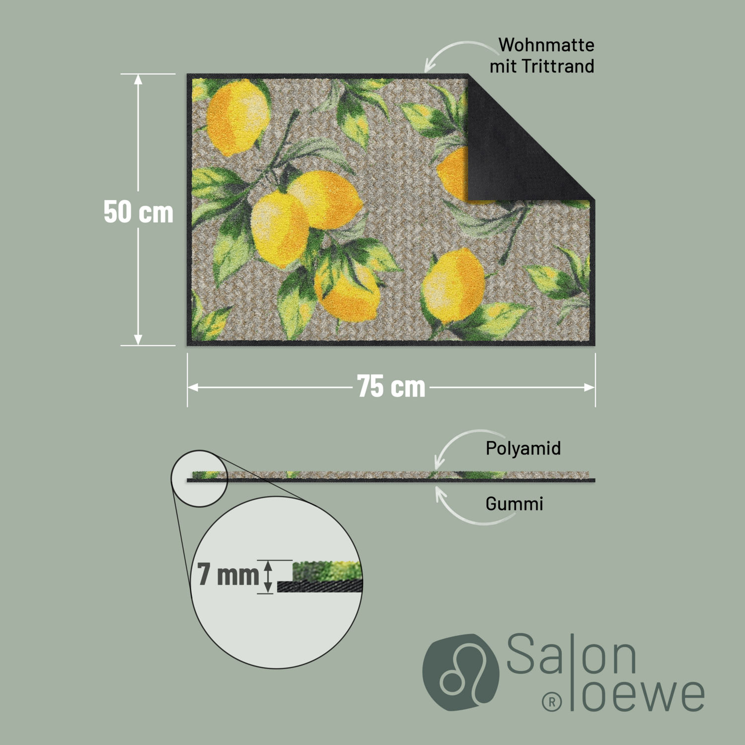 salonloewe-lemons-pure-fu-matte-halbrund-50-x-75-cm-polyamid-rutschfest-waschbar image 4