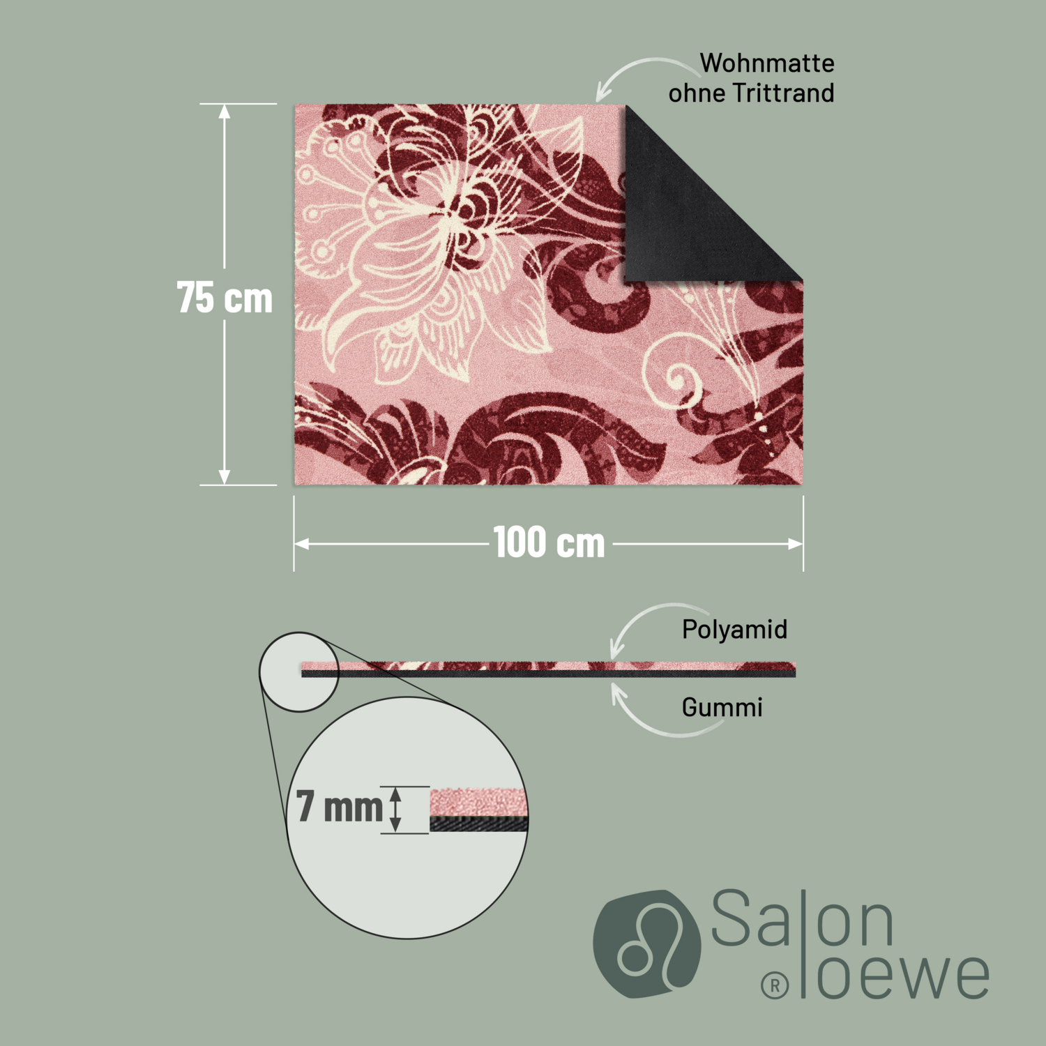 salonloewe-arabeske-rose-l-ufer-75-x-100-cm-orientalischer-kurzflor-teppichl-ufe image 4