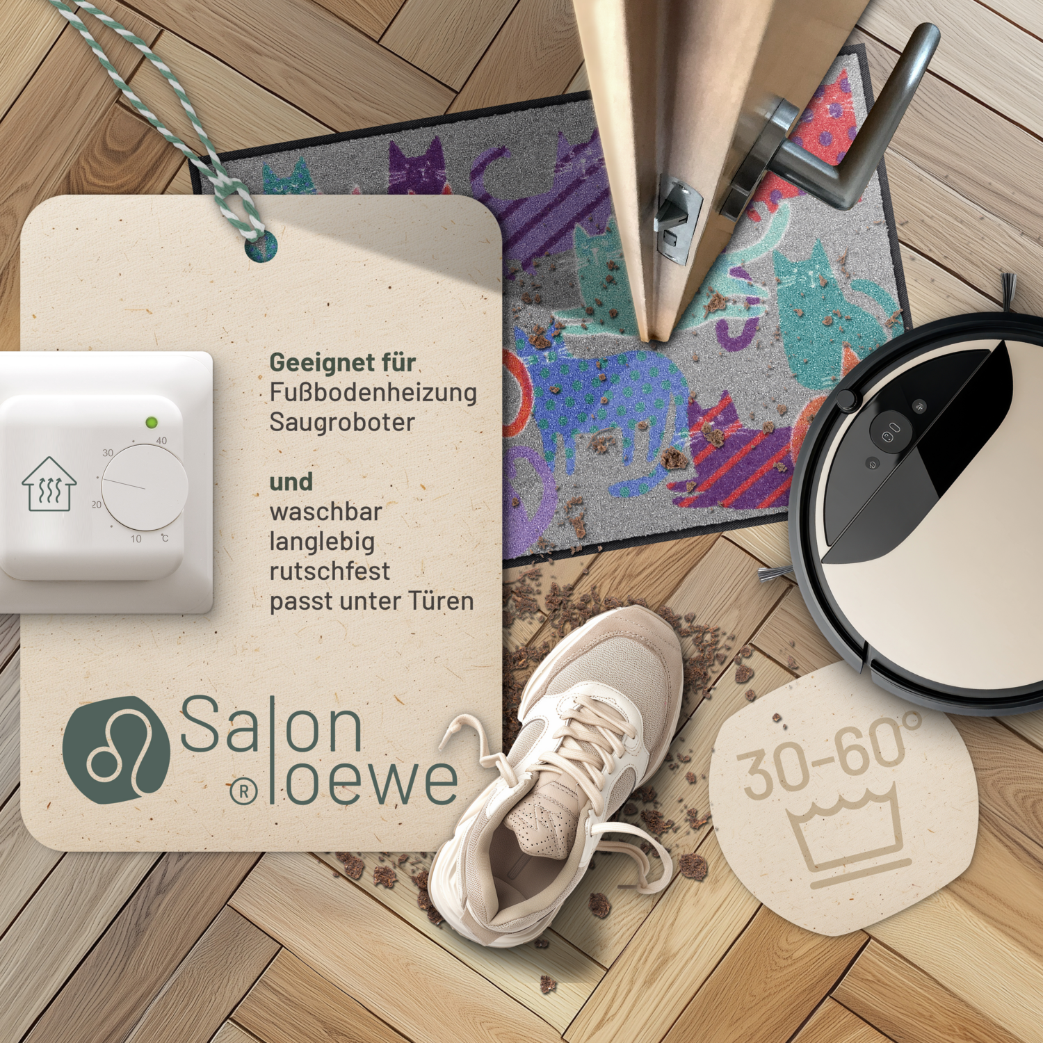 salonloewe-cats-meeting-eingangsmatte-50-x-75-cm-waschbare-fu-matte-mit-katzen-m image 3