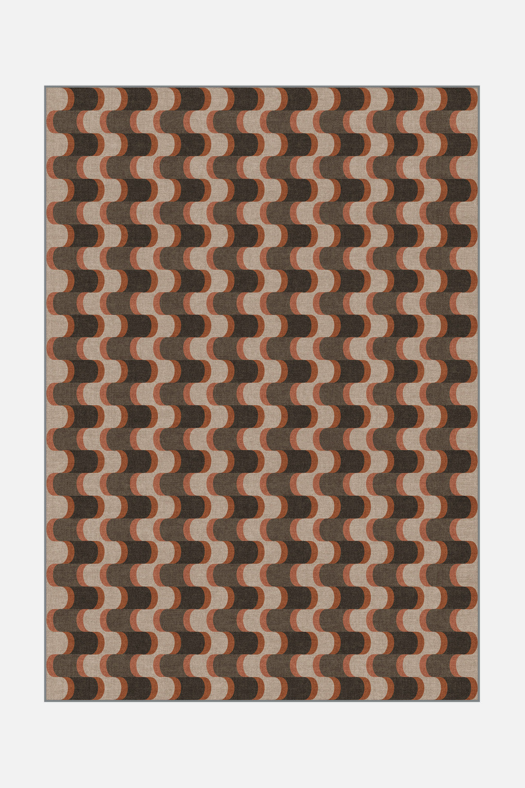 teppana-linea-kastanie-teppich-waschbarer-designer-teppich-mit-geometrischem-mus image 1
