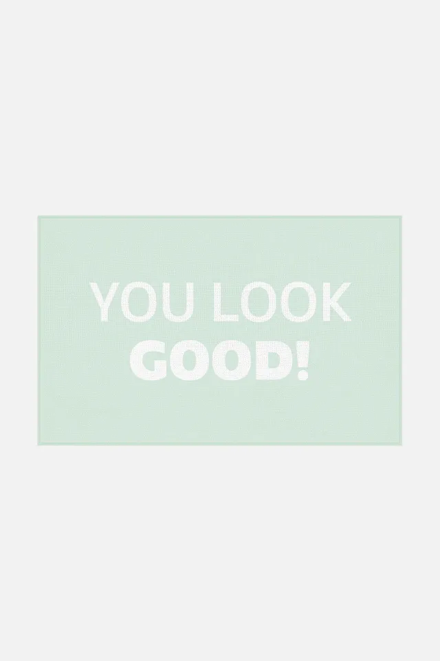 teppana-you-look-good-jade-badematte-flauschige-waschbare-badematte-mit-rutschfe image 1