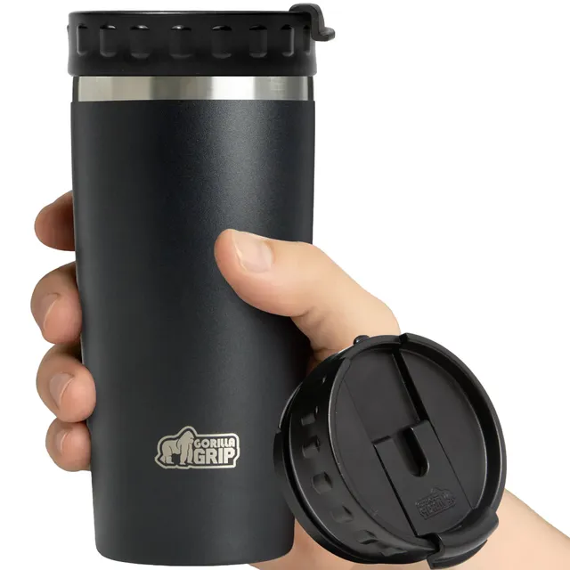 gorilla-grip-travel-mug-isolierbecher-edelstahl image 1