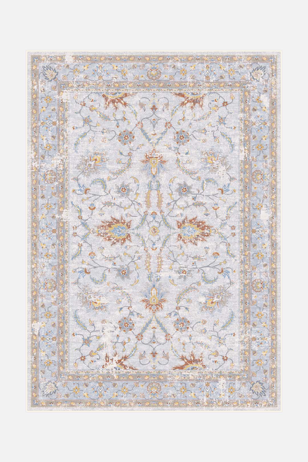 teppana-marvie-bromelie-teppich-waschbarer-inoor-teppich-mit-floralem-design-meh image 1