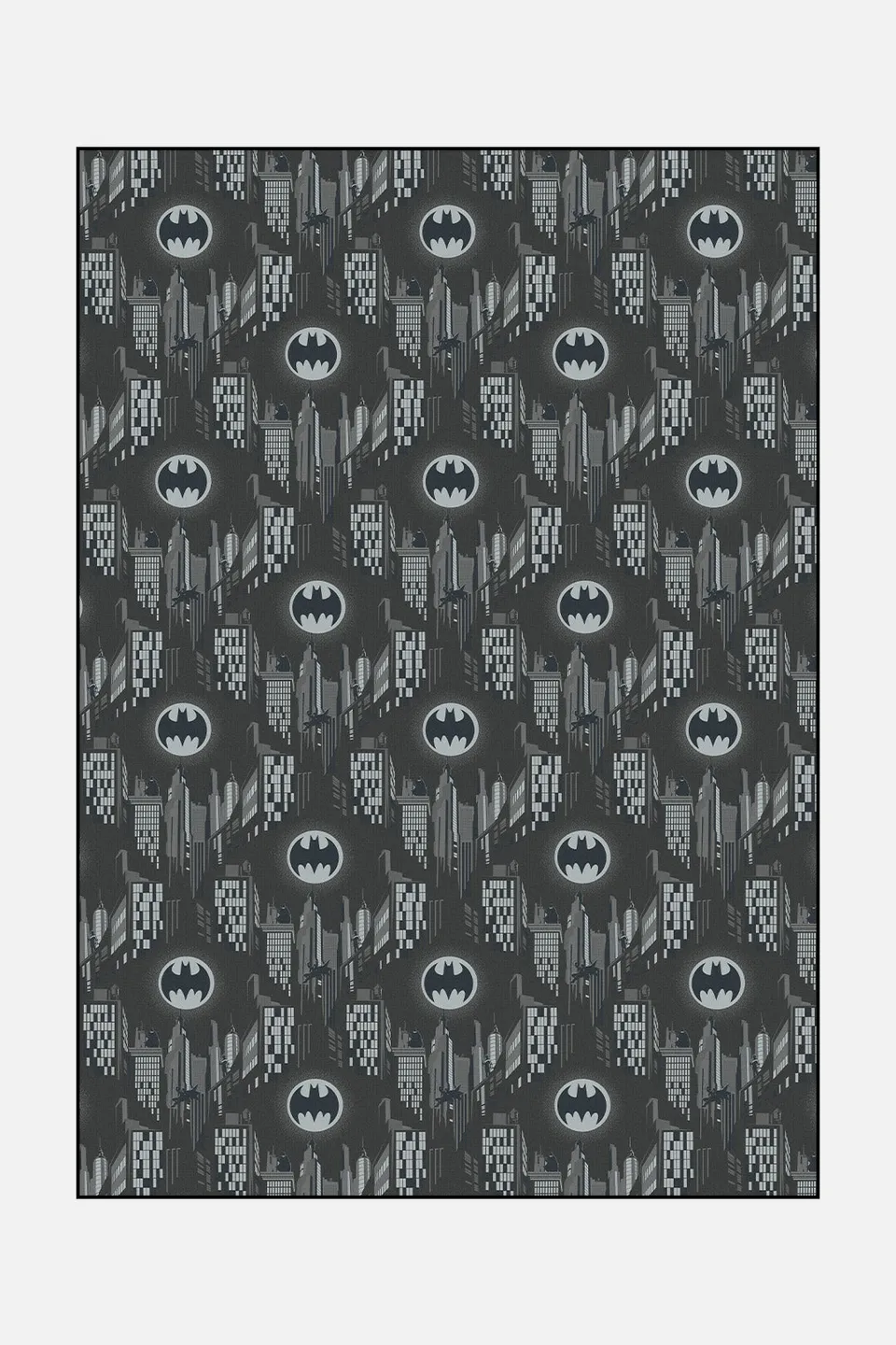 teppana-batman-gotham-anthrazit-teppich-waschbarer-kinderteppich-mit-geometrisch image 1