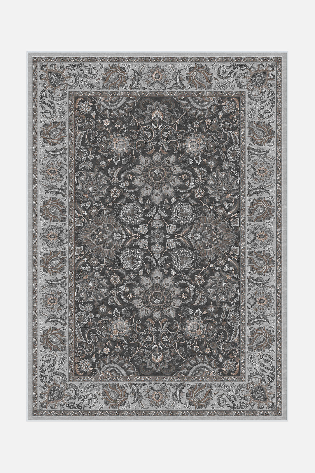 teppana-margot-asche-teppich-waschbar-grau-silber-klassisch image 1