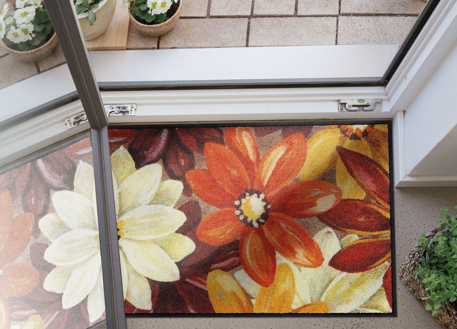 salonloewe-artsy-blossom-terra-eingangsmatte-50-x-75-cm-waschbare-blumen-fu-matt image 2