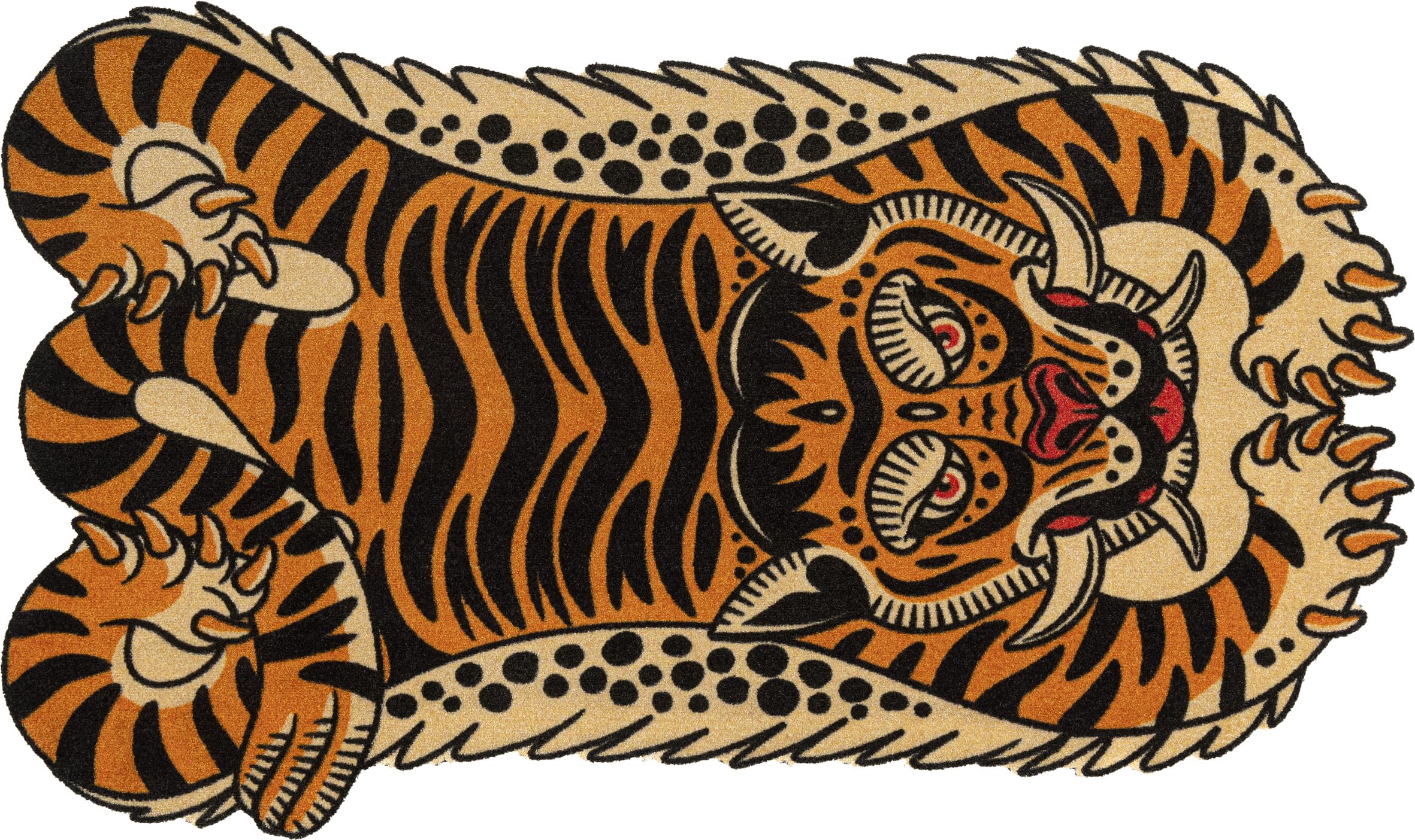 wash-dry-design-fu-matte-dragon-tiger-90x150-cm-waschbar-innen-randlos-bunt image 1