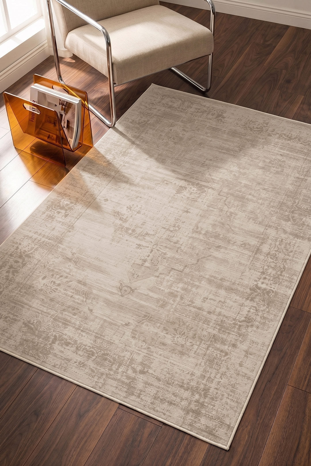 teppana-paloma-taupe-teppich-waschbarer-indoor-teppich-im-boho-stil-beige-natur- image 5