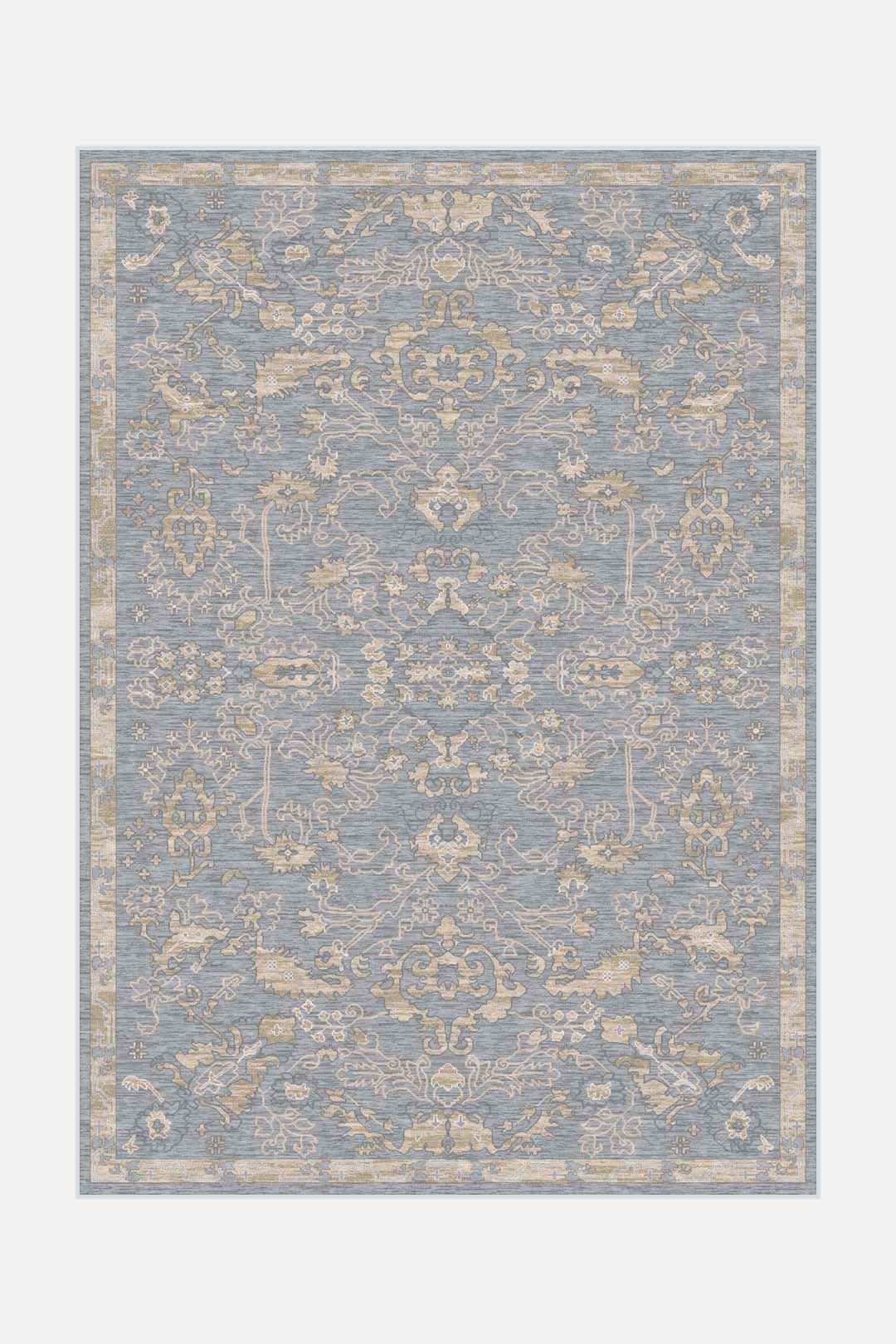 teppana-lavendel-silber-teppich-waschbarer-teppich-mit-rutschmatte image 1