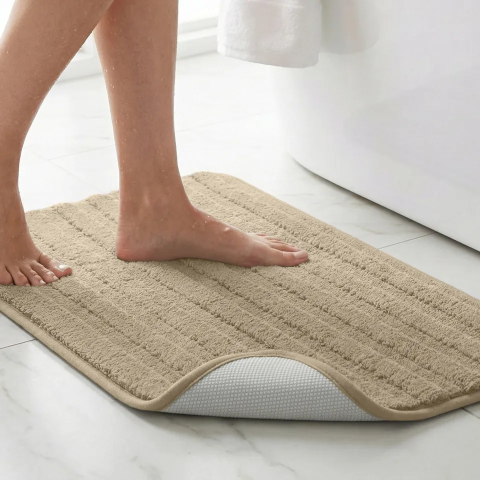 gorilla-grip-lines-bath-rug-badteppich-mit-memory-foam image 1