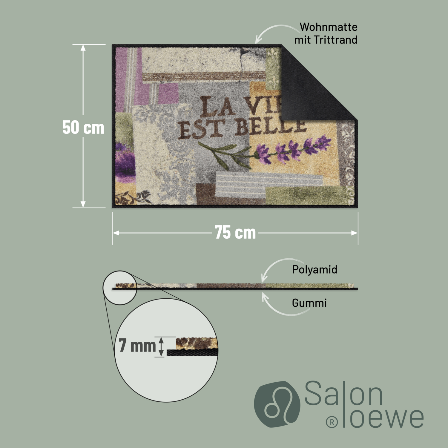 salonloewe-la-vie-est-belle-l-ufer-50-x-75-cm-florale-fu-matte-waschbar-rutschfe image 3